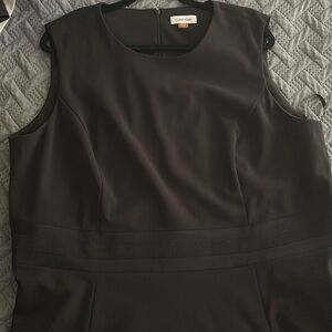Women’s black Calvin Klein tea length dress. Size 22W